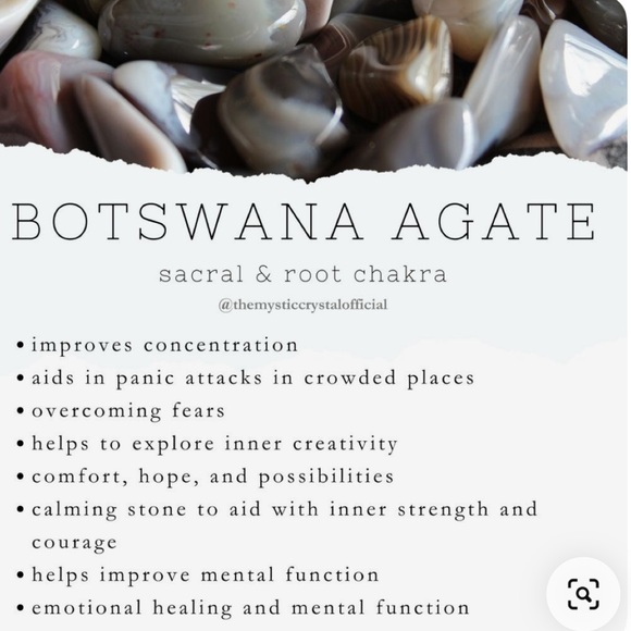 🩷 NEW Botswana Agate Gemstone Pendant 1” STUNNING RARE - Picture 10 of 12